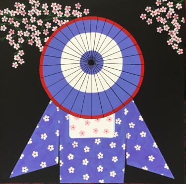 "Kimono et OBI 2" başlıklı Tablo Quentin Saint Roman tarafından, Orijinal sanat, Akrilik Ahşap Sedye çerçevesi üzerine monte…