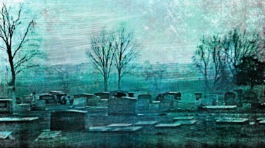 Digital Arts titled "Cemetery" by Robert Grubbs, Original Artwork, Digital Painting
