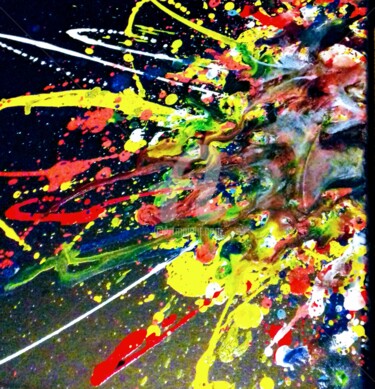 Peinture intitulée "Brain Damage" par R3m Art, Œuvre d'art originale, Acrylique