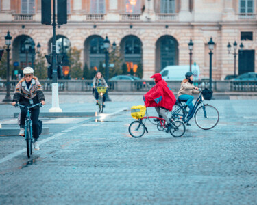 Fotografia intitolato "La bicyclette Paris…" da Raafetmus, Opera d'arte originale, Fotografia digitale