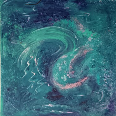 Peinture intitulée "SPIRALE" par Rackel, Œuvre d'art originale, Acrylique