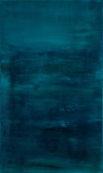Painting titled "ints Emerald abstra…" by Radek Smach, Original Artwork, Acrylic Mounted on Wood Stretcher frame