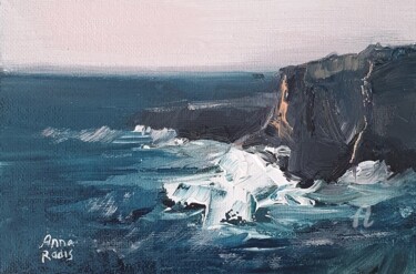 Painting titled "Sea Stacks" by Anna Radis (Anna Radis Art), Original Artwork, Acrylic