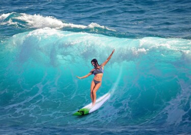 数字艺术 标题为“Surfer” 由Radiy Bohem, 原创艺术品, 数字油画