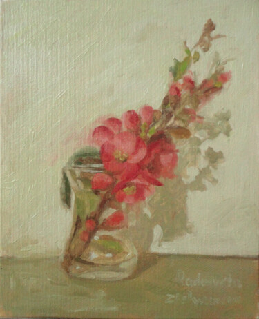 Pintura intitulada "Spring Flower" por Radosveta Zhelyazkova, Obras de arte originais, Óleo