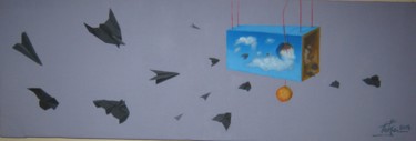 Peinture intitulée "Airplanes 2" par Predrag Radovanovic, Œuvre d'art originale, Huile