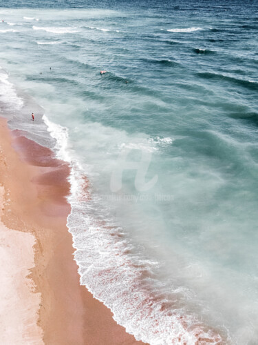 Photography titled "Ocean Print, Beach…" by Radu Bercan, Original Artwork, Digital Photography
