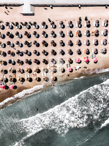 Fotografía titulada "Aerial Beach Print,…" por Radu Bercan, Obra de arte original, Fotografía digital
