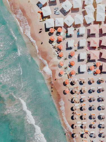 Fotografie getiteld "Aerial Beach Print,…" door Radu Bercan, Origineel Kunstwerk, Digitale fotografie