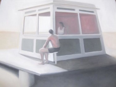 Peinture intitulée "Kiosk" par Raf Peeters, Œuvre d'art originale