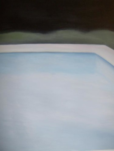 Peinture intitulée "Zwembad" par Raf Peeters, Œuvre d'art originale