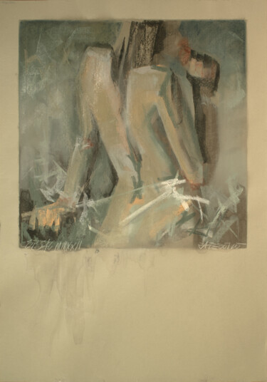 Рисунок под названием "Op.546 MMXXII" - Rafferoico, Подлинное произведение искусства, Древесный уголь