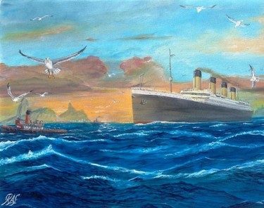 Pintura intitulada "Titanic no RJ" por Ricardo Alves Ferreira Raf, Obras de arte originais