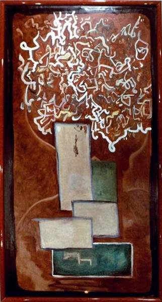 Peinture intitulée "des maux pour le di…" par Raims, Œuvre d'art originale, Huile
