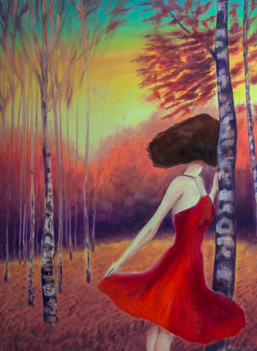 Pintura titulada "Concealed Desires" por Rais Art, Obra de arte original, Oleo