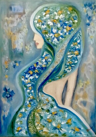 Painting titled "Purity-original oil…" by Raissa Kagan, Original Artwork, Oil