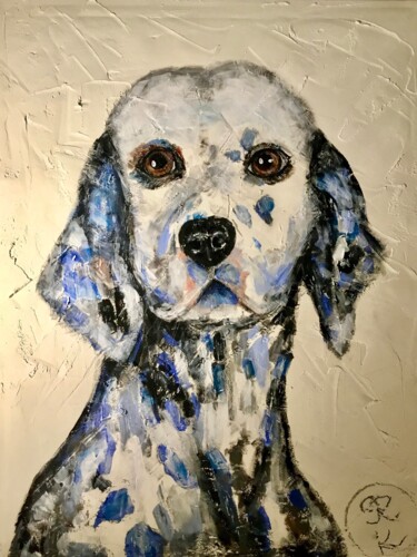 Painting titled "Dalmatian tryptich,…" by Raissa Kagan, Original Artwork, Acrylic