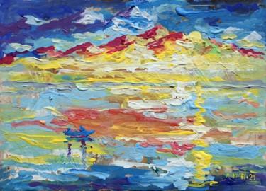 Картина под названием "Morning Fishing" - Rakhmet Redzhepov, Подлинное произведение искусства, Акрил