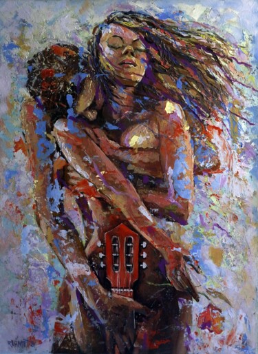 Картина под названием "Symbiosis." - Rakhmet Redzhepov, Подлинное произведение искусства, Акрил Установлен на Деревянная рам…