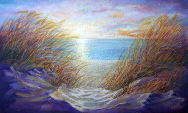 Peinture intitulée "Dunes." par Rakhmet Redzhepov, Œuvre d'art originale, Huile