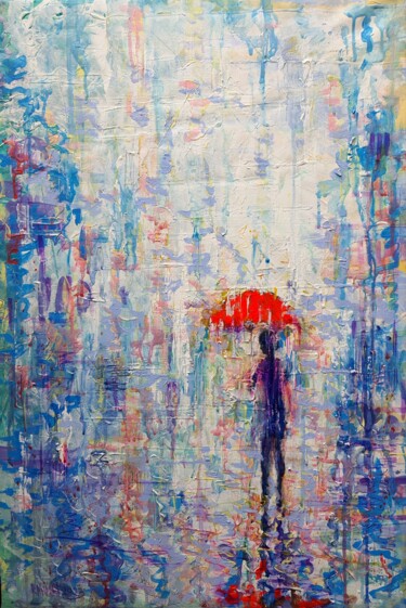Картина под названием "Summer Rain" - Rakhmet Redzhepov, Подлинное произведение искусства, Масло Установлен на Деревянная ра…
