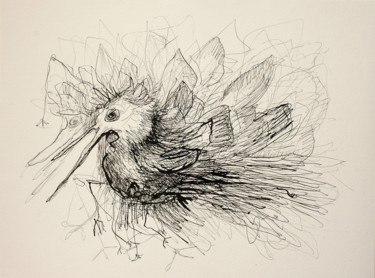 Рисунок под названием "Bird / Ptaszydło" - Justyna Ralicka, Подлинное произведение искусства, Другой