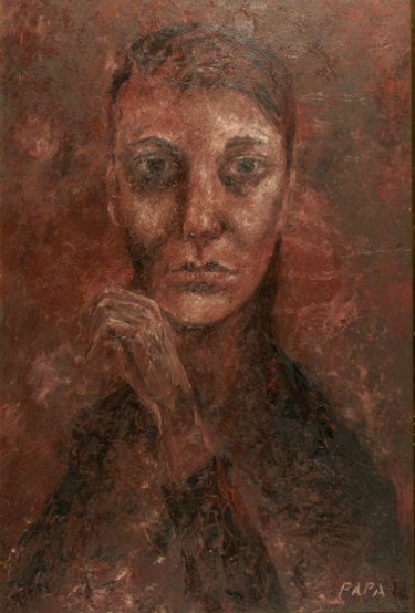 Painting titled "Theresa" by Ralph Papa, Original Artwork