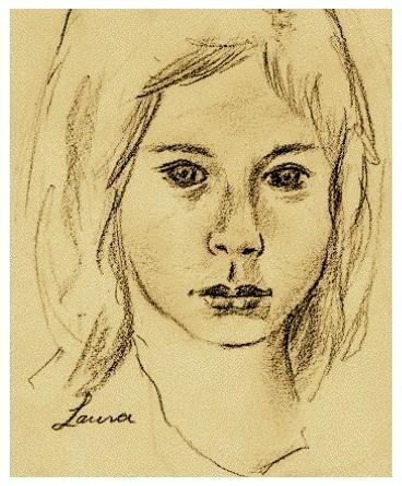 Drawing titled "Laura" by Ralph Papa, Original Artwork, Other