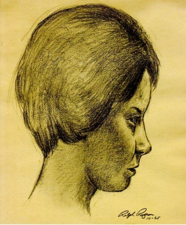 Drawing titled "Theresa" by Ralph Papa, Original Artwork, Other