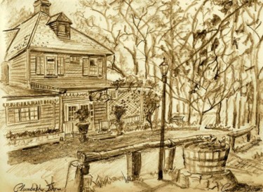 Drawing titled "The Plumbush Inn" by Ralph Papa, Original Artwork, Other