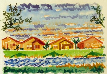 Painting titled "Sunny Florida" by Ralph Papa, Original Artwork