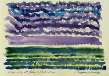 Painting titled "Ocean Sky" by Ralph Papa, Original Artwork