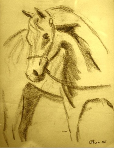 Drawing titled "Horse Torso" by Ralph Papa, Original Artwork, Other