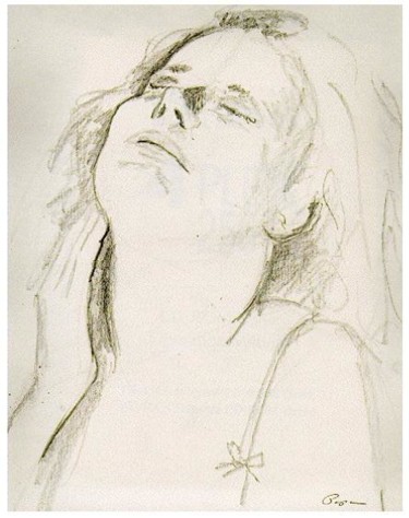 Drawing titled "Woman in the Mood" by Ralph Papa, Original Artwork, Other