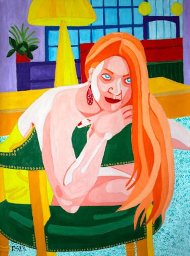 Malerei mit dem Titel "Ashley No. 2" von Randall Steinke, Original-Kunstwerk, Öl
