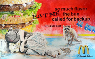 Peinture intitulée "EAT ME" par Randy A Bennett Art, Œuvre d'art originale, Acrylique