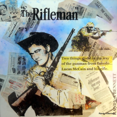 Collages intitulée "THE RIFLEMAN" par Randy A Bennett Art, Œuvre d'art originale