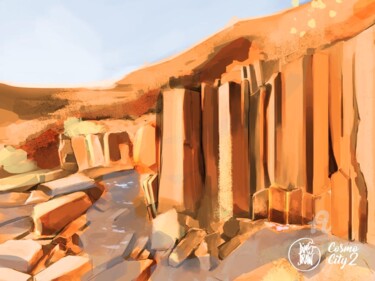 Arts numériques intitulée "Damaraland" par Randy Dims, Œuvre d'art originale, Peinture numérique