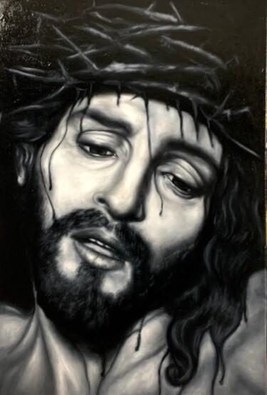 Pittura intitolato "La Passione di Gesù…" da Raniero Stefanelli, Opera d'arte originale, Olio