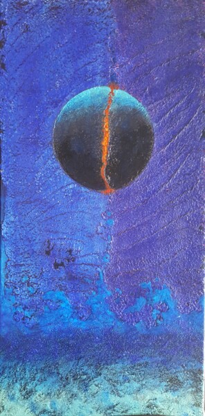 제목이 "RT180124"인 미술작품 Raoul Thouvenin로, 원작, 아크릴 나무 들것 프레임에 장착됨