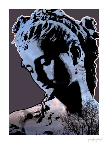 Digitale Kunst mit dem Titel "Colombin" von Raphaël André, Original-Kunstwerk, Digitale Collage