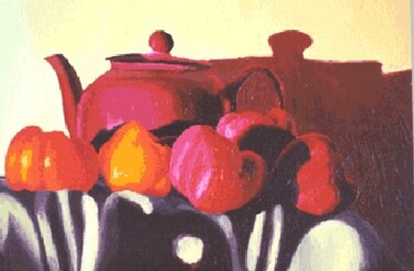 Ζωγραφική με τίτλο "still life painting…" από Raphael Perez, Αυθεντικά έργα τέχνης, Ακρυλικό