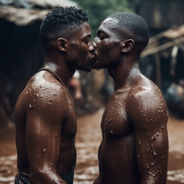 "homosexuality lgbt…" başlıklı Dijital Sanat Raphael Perez tarafından, Orijinal sanat, AI tarafından oluşturulan görüntü