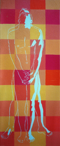 Pintura titulada "ציורי זוגות גייז אמ…" por Raphael Perez, Obra de arte original, Acrílico