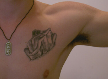摄影 标题为“gay male tattoo hom…” 由Raphael Perez, 原创艺术品, 墨