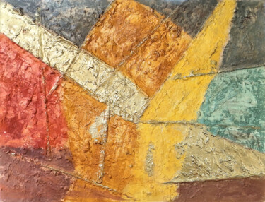 "Paesaggio 3" başlıklı Tablo Raffaele Rossi tarafından, Orijinal sanat, Akrilik Ahşap panel üzerine monte edilmiş