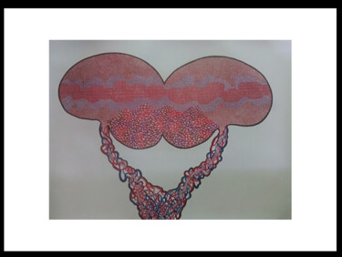 "Somatoform Disorder…" başlıklı Tablo Rasadi Jayalath tarafından, Orijinal sanat, Jel kalem Cam üzerine monte edilmiş
