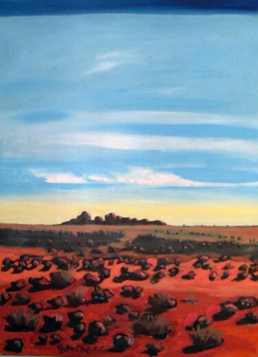 Painting titled "Kata Tjuta – The Ol…" by Ray Johnstone, Original Artwork