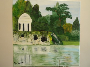 Peinture intitulée "Paris Lac Daumesnil" par Renée C. Achour, Œuvre d'art originale, Huile