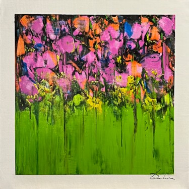Картина под названием "LA VIE EN ROSE" - Richard Dubure, Подлинное произведение искусства, Масло Установлен на Деревянная ра…